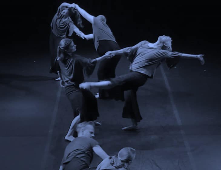 modern dancers in motion