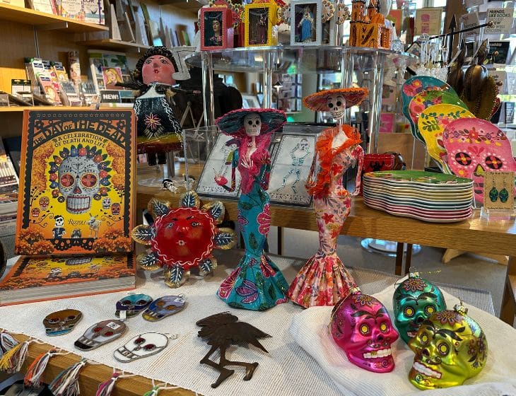 Day of the Dead display in the Des Moines Art Center's museum shop.