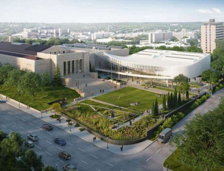 The Joslyn Art Museum in Omaha, Nebraska, United States.