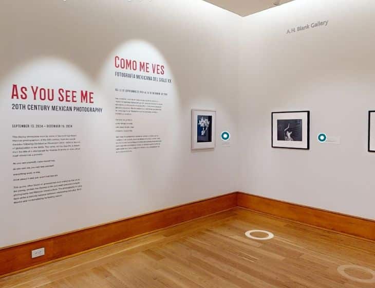 virtual tour screen on the exhibition, "As You See Me: 20th Century Mexican Photography"