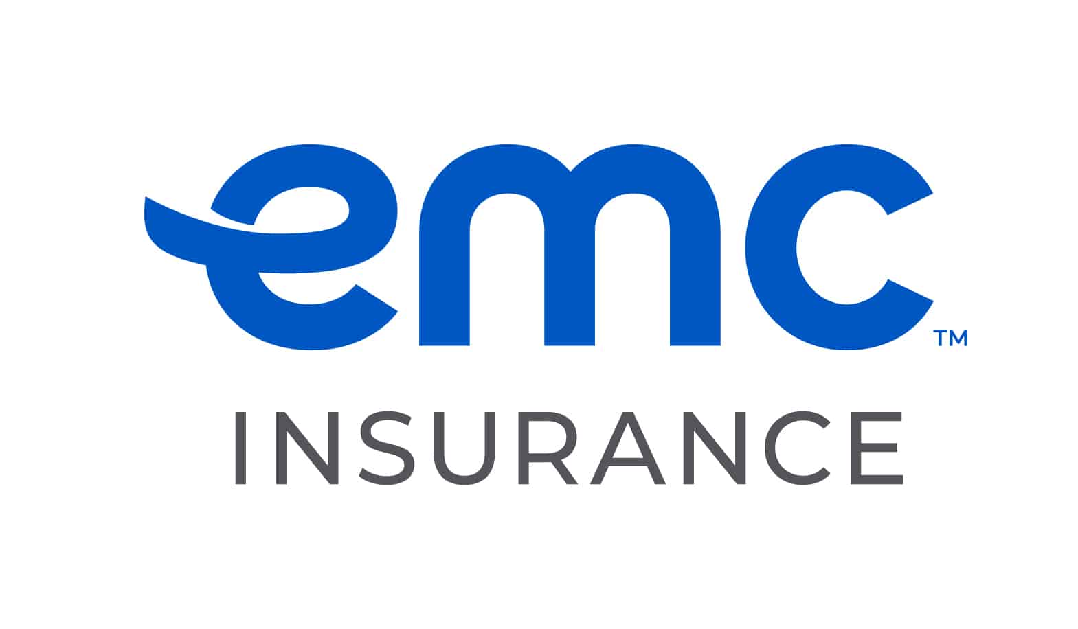 EMC Insurance blue colored text logo