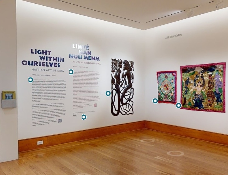 virtual tour for Light Within Ourselves: Haitian Art in Iowa