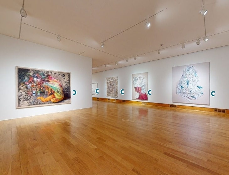 Screenshot of the Firelei Baez virtual tour