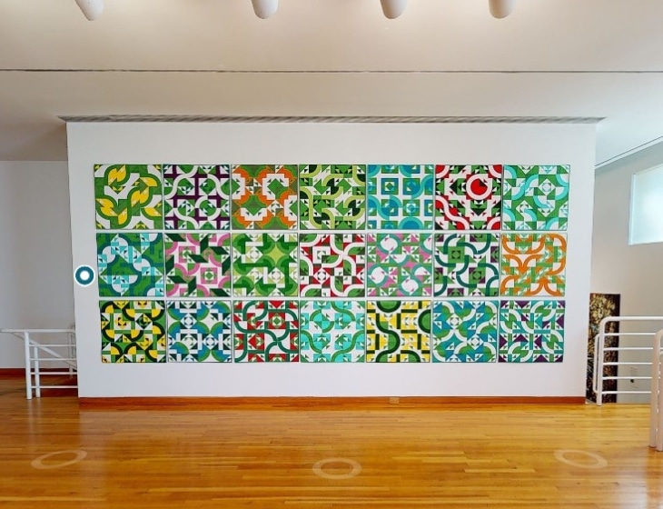 Virtual tour of "Iowa Artists 2025: Ben Millett" in the Richard Meier gallery of the Des Moines Art Center