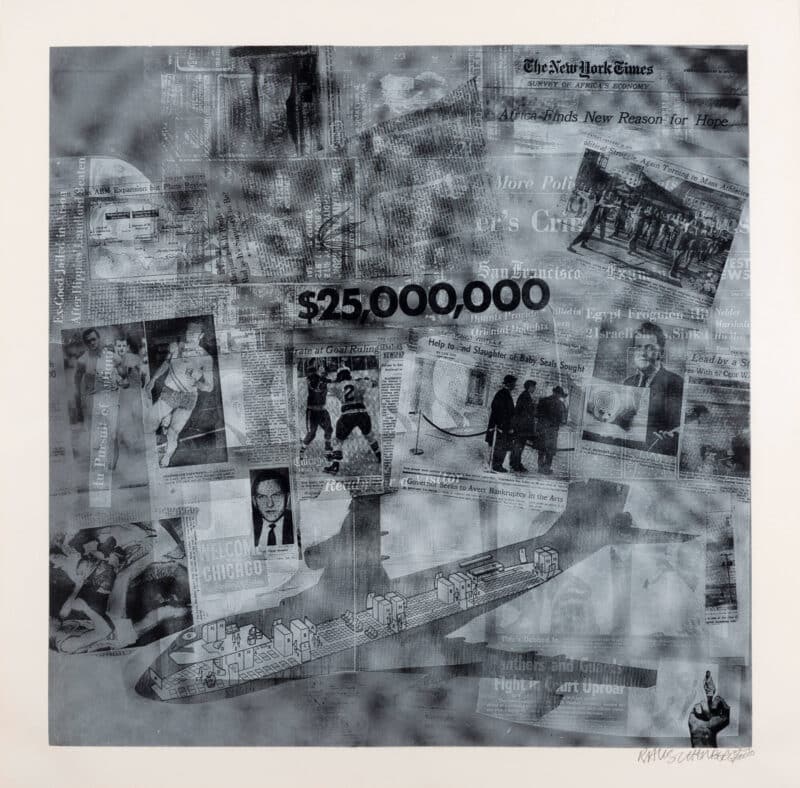 Robert Rauschenberg (American, 1925 - 2008) Surface Series 52, from 