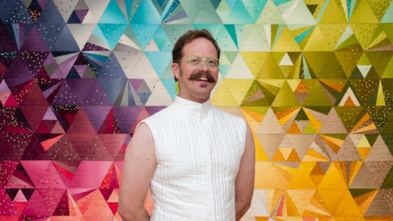 Ben Millett in his exhibition Iowa Artists 2025