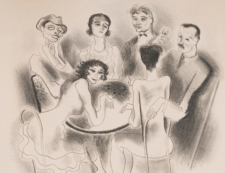 John Carroll (American, 1892 – 1959) Artists Around a Table, 1928 Lithograph on paper Des Moines Art Center Permanent Collections; Gift of Carl Weeks, 1954.109