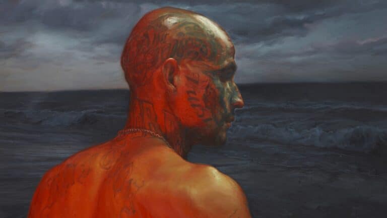 Vincent Valdez (American, born 1977) The Sea, 2020 Oil on canvas Copyright Vincent Valdez Courtesy Matthew Brown