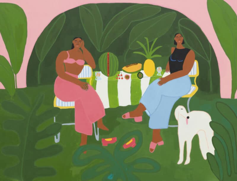 Lilian Martinez (American, born 1986) Garden Club, 2024 Acrylic on canvas Gift of Pamela and David Hornik, 2025 2025:9