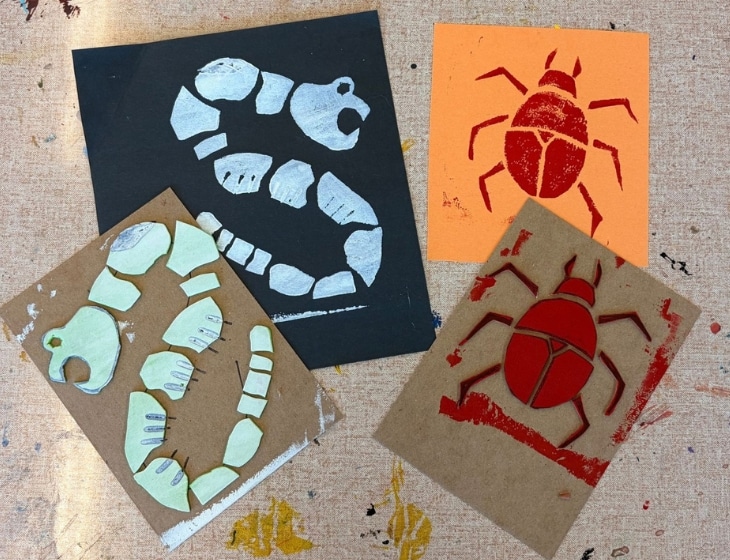 CREEPY CRAWLIES WORKSHOP - printmaking bugs and snakes